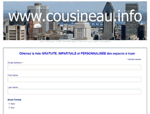 Tablet Screenshot of cousineau.info